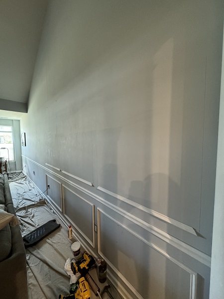 Installation of trim moulding in Bethlehem
